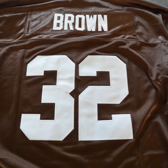 Brand NEW Jim Brown #32 Cleveland Browns Jersey Size Men's XL - Picture 7 of 10